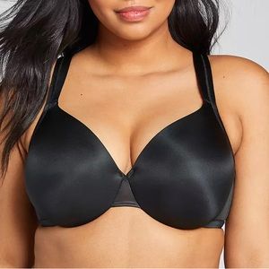 *NWT* Cacique Lightly Line Full Coverage Bra - Black (46H)